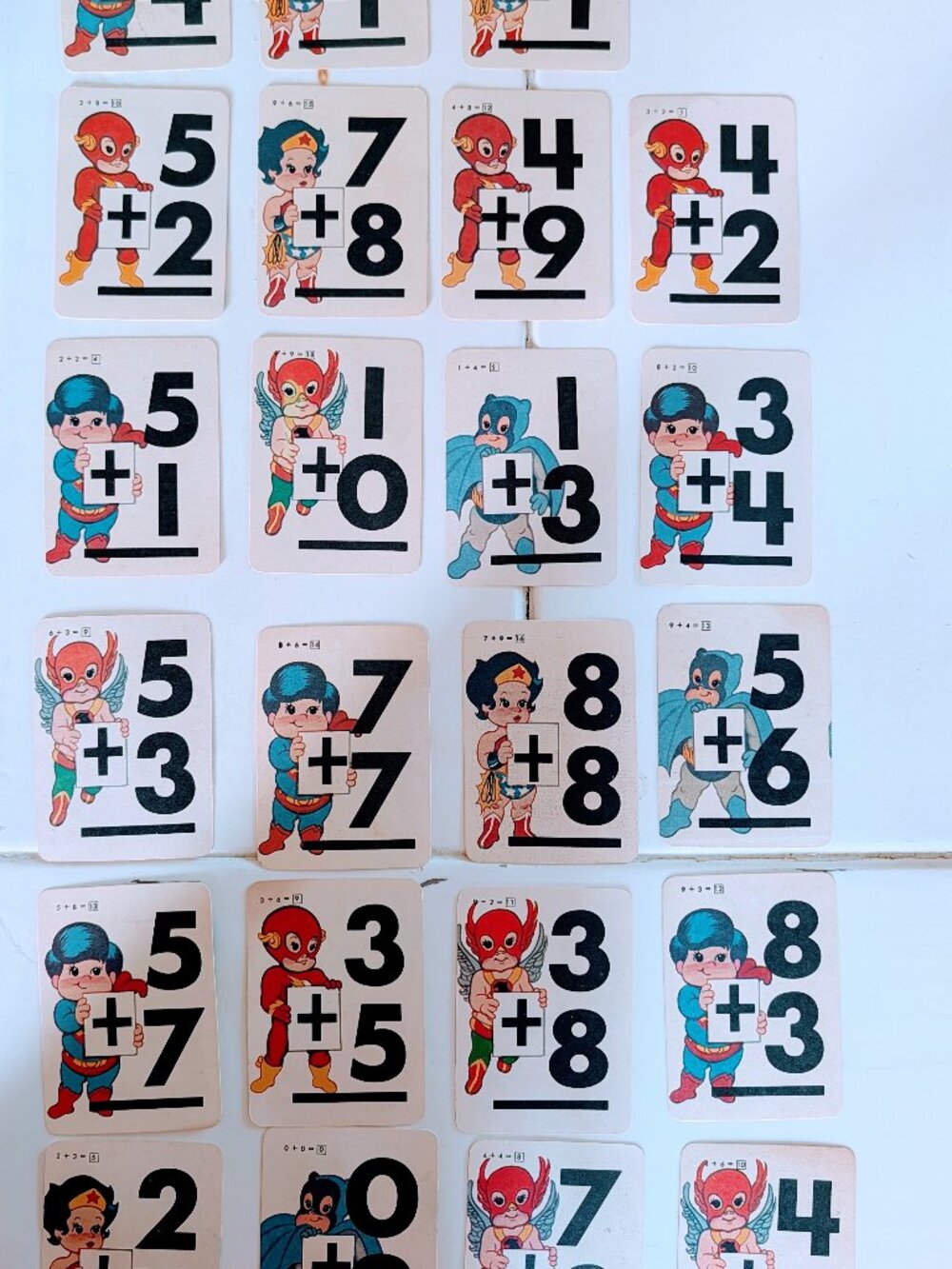 VTG 1984 Super Jrs DC Comics Addition Flash Cards Set of 23 Justice League Rare